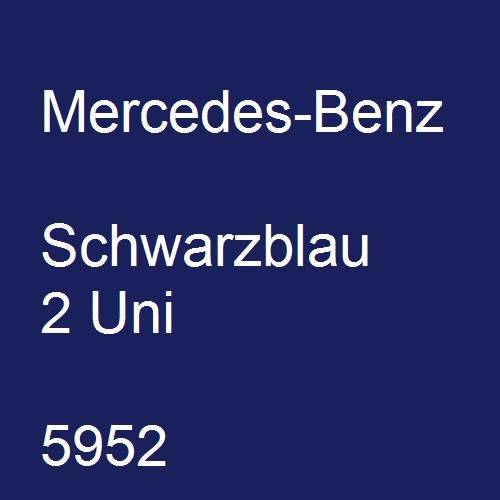 Mercedes-Benz, Schwarzblau 2 Uni, 5952.